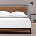 Carbon Loft Sollana Metal And Wood Platform Bed With Headboard