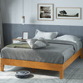 Priage By Zinus Deluxe Solid Wood Platform Bed Rustic Pine