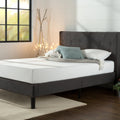 Priage By Zinus King Size Upholstered Button Tufted Diamond Stitched Platform Bed