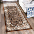 Prime Collection Border Brown Area Rug
