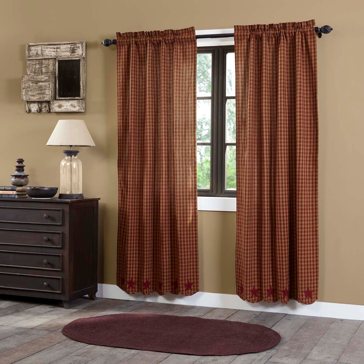 Star Scalloped Panel Set 84 X 40