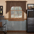 Check Scalloped Swag Set 36 X 36
