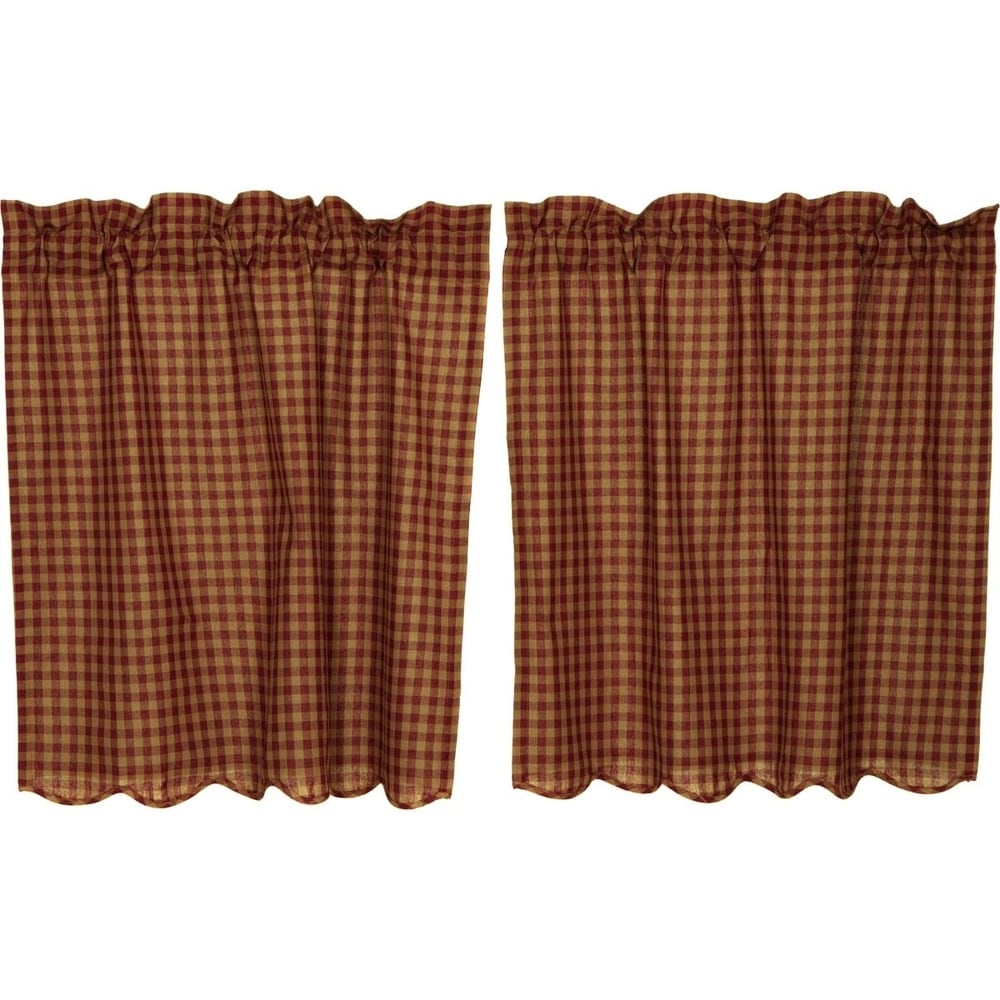 Check Scalloped Tier Set