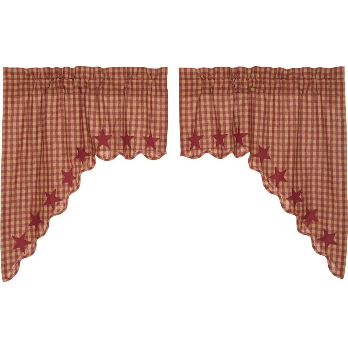 Star Scalloped Swag Set 36 X 36