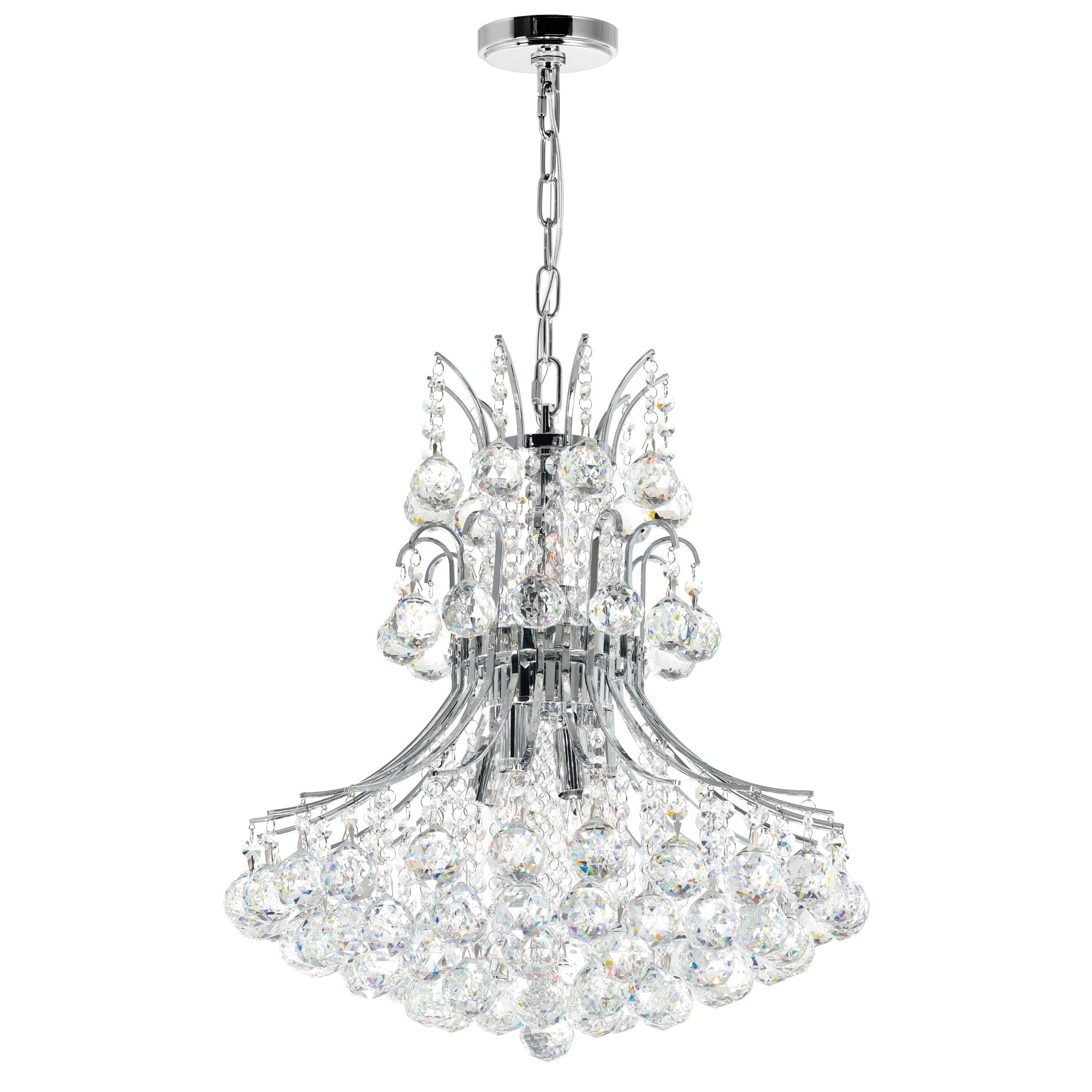Gracewood Hollow Taboye 8 Light Chandelier With Chrome Finish