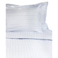 Printed Design Cotton Collection 400 Thread Count Blue Shirt Stripe Duvet Set