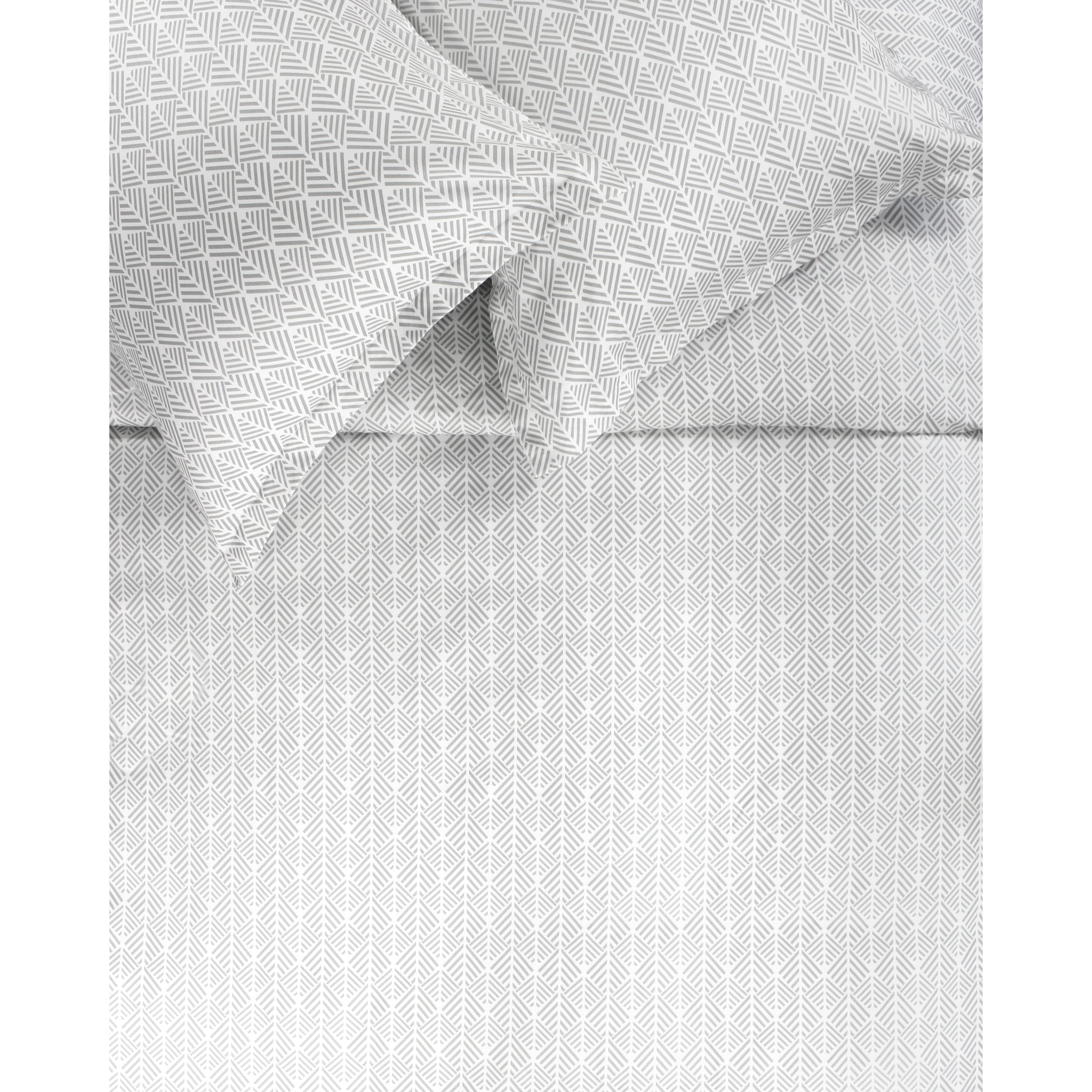 Printed Design Cotton Collection 400 Thread Count Grey Arrow Duvet Set