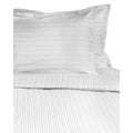 Printed Design Cotton Collection 400 Thread Count Grey Shirt Stripe Duvet Set