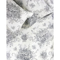Printed Design Cotton Collection 400 Thread Count Grey Toile Sheet Set