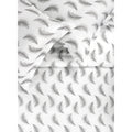 Printed Design Cotton Collection 400 Thread Count Grey White Floating Feather Duvet Set