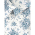Printed Design Cotton Collection 400 Thread Count Light Blue Toile Sheet Set