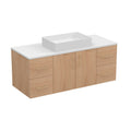 Prismella 36 48 Floating Vanity With Rectangular Vessel Sink Quartz Top
