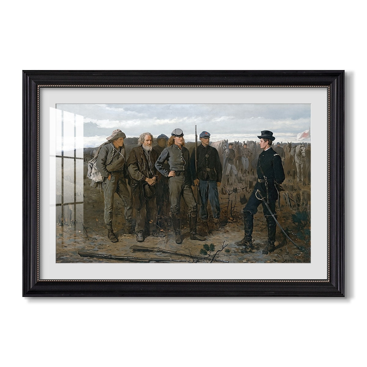 Prisoners From The Front 1866 Winslow Homer Custom Framed Print