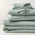 Premier Pale Teal Organic Cotton Sateen 600 Thread Count King Pillowcases Set of 2