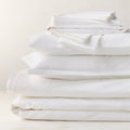 Premier White Organic Cotton Percale 500 Thread Count King Sheet Set