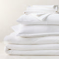 Premier White Organic Cotton Sateen 600 Thread Count King Duvet Cover