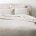Premier Flax EUROPEAN FLAXâ¢-Certified Heathered Linen Standard Pillowcases Set of 2