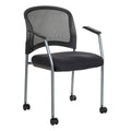 Pro Line Ii Breathable Progrid Rolling Visitors Chair