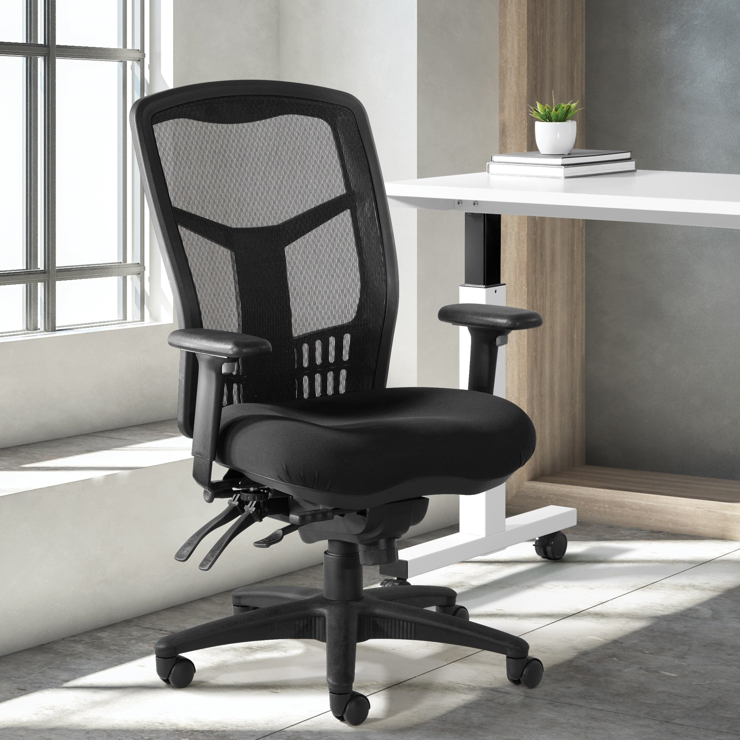 Pro Line Ii Progrid Black Breathable Fixed Back Office Chair