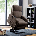 Copper Grove Jessie Brown Chenille Power Recline And Lift Chair
