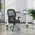 Space Seating Professional Air Grid Back Chair With Bonded Leather Seat