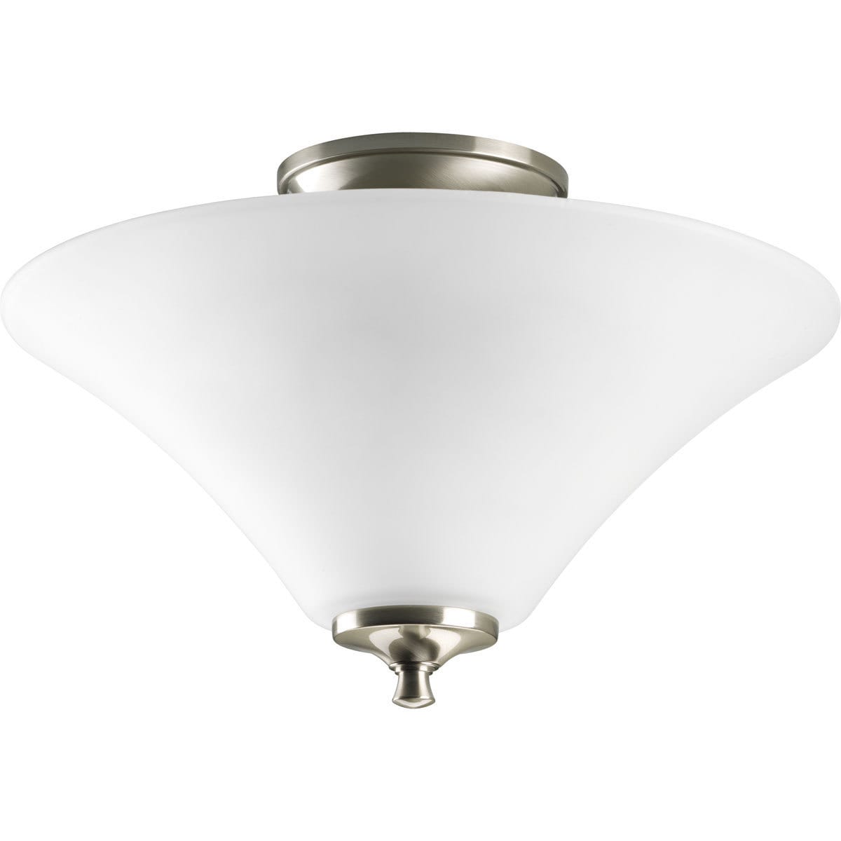 Progress Lighting Silvertone 2 Light Semi Flush Mount Fixture