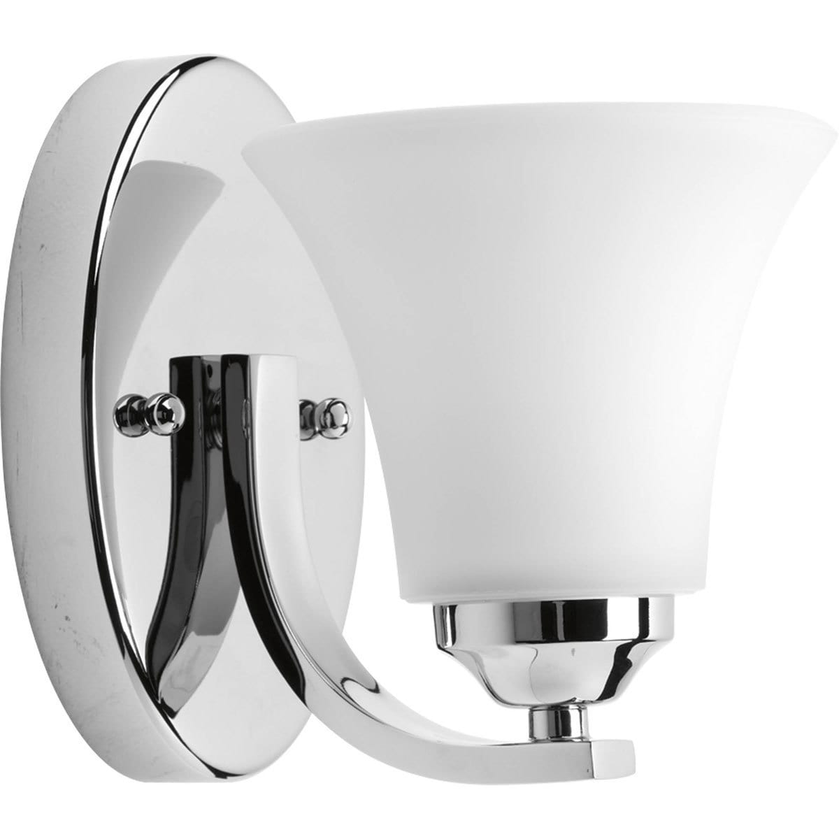 Progress Lighting Silvertone Adorn Collection 1 Light Chrome Bath Light