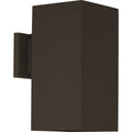 Progress Lighting Aluminum 6 Inch Led Square Cylinder Down Wall Lantern