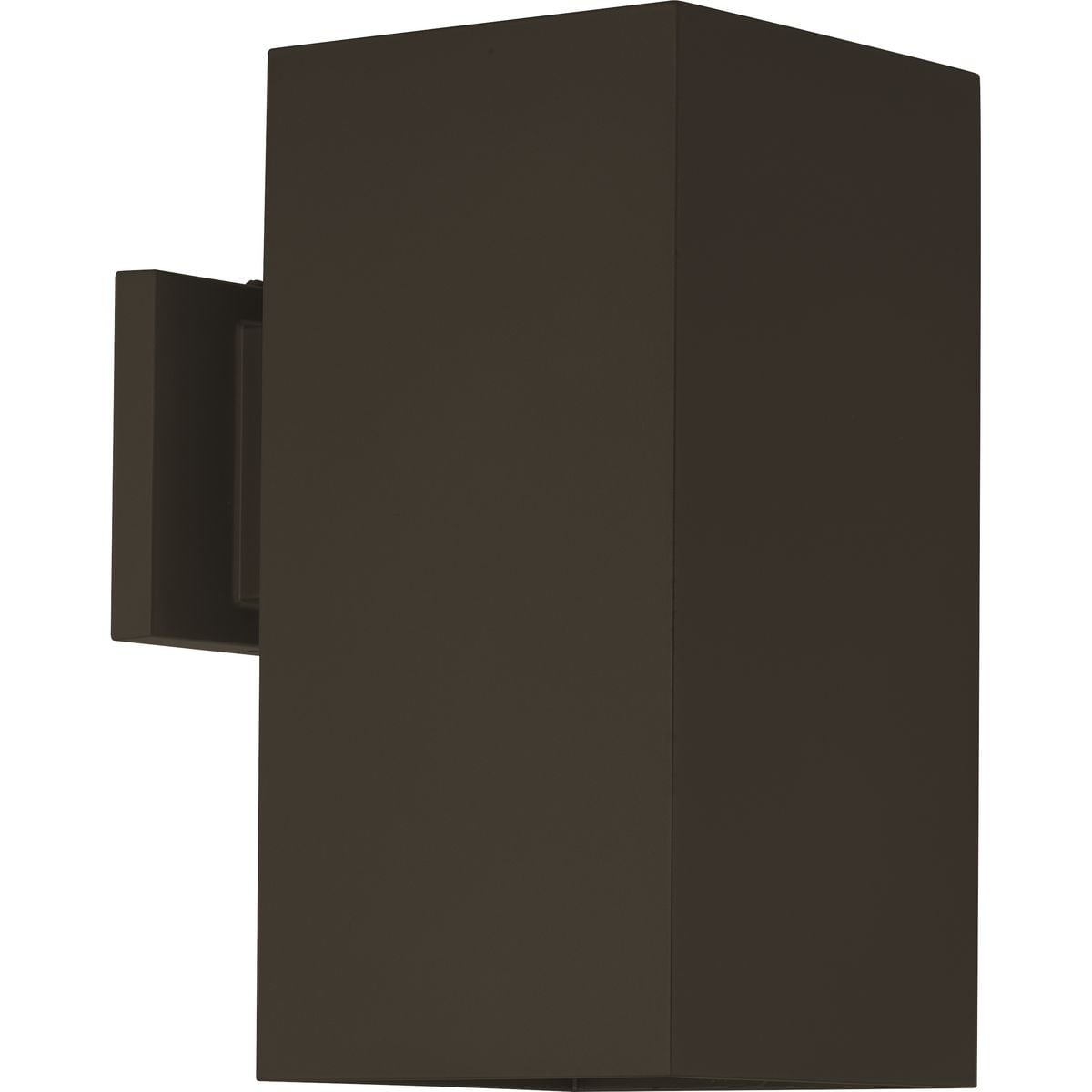 Progress Lighting Aluminum 6 Inch Led Square Cylinder Down Wall Lantern