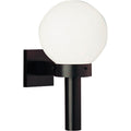 Progress Lighting Black Acrylic Globe One Light Wall Lantern