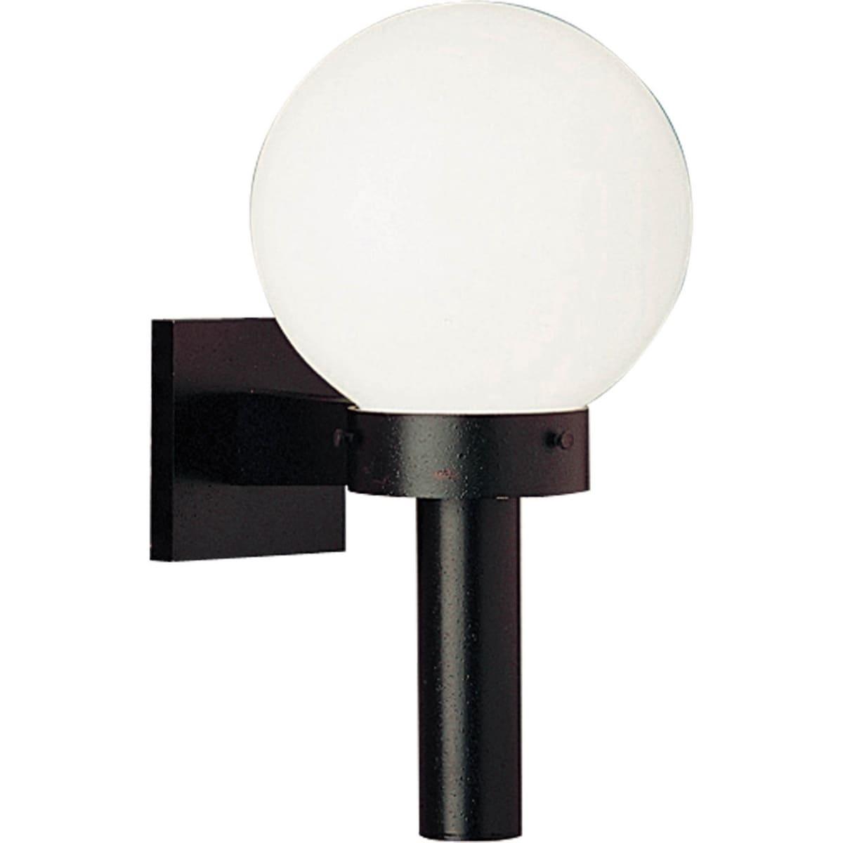 Progress Lighting Black Acrylic Globe One Light Wall Lantern