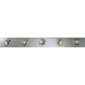Progress Lighting Silvertone Broadway 5 Light Bath Strip