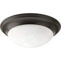 Progress Lighting Bronze 1 Light Semi Flush Mount Fixture