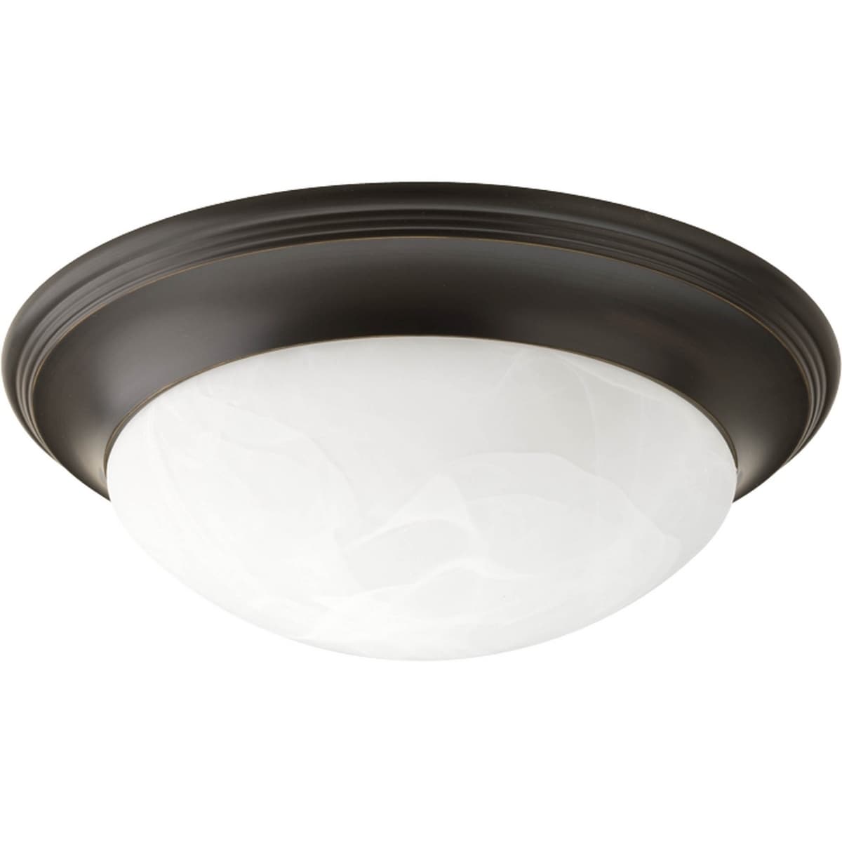Progress Lighting Bronze 1 Light Semi Flush Mount Fixture