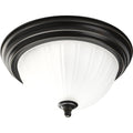 Progress Lighting Bronze 1 Light Semi Flush Mount Fixture