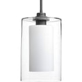 Progress Lighting Double Glass One Light Pendant