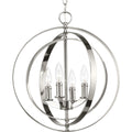 Progress Lighting Equinox Polished Nickel Finish Steel Four Light Sphere Pendant