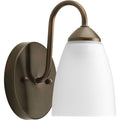 Progress Lighting Bronze Gather Collection 1 Light Antique Bronze Bath Light