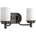 Progress Lighting Glide Bronze Steel Two Light Bath