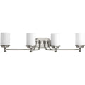 Progress Lighting Glide Steel 4 Light Bath