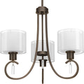 Progress Lighting Invite Collection 3 Light Antique Bronze Chandelier Lighting Fixture