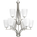 Progress Lighting Leap 9 Light 2 Tier Chandelier