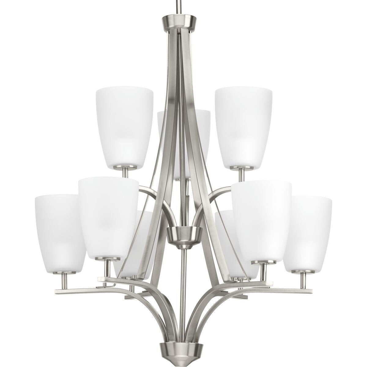 Progress Lighting Leap 9 Light 2 Tier Chandelier