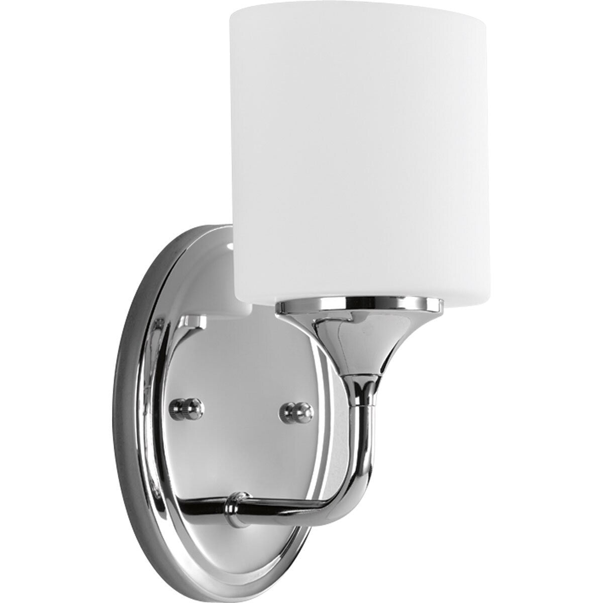 Progress Lighting Silvertone Lynzie Collection 1 Light Chrome Bath Light