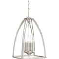 Progress Lighting P3786 09 Tally Nickel Steel 4 Light Foyer