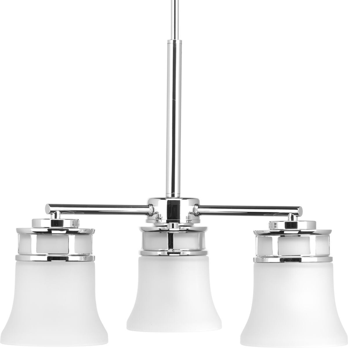 Progress Lighting P4612 15 Cascadia Chrome Finished 3 Light Chandelier
