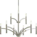 Progress Lighting P4719 104 Draper 9 Light 2 Tier Chandelier