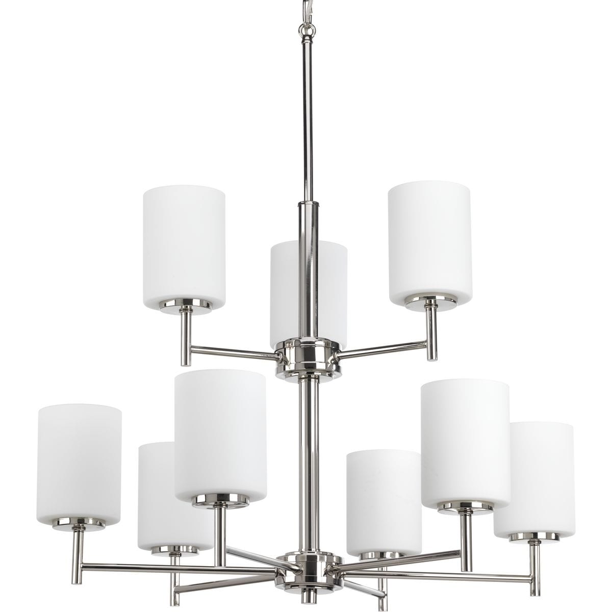 Progress Lighting P4726 104 Replay 9 Light 2 Tier Chandelier