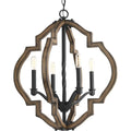 Progress Lighting P4766 71 Spicewood Iron Finished Steel 4 Light Chandelier