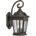 Progress Lighting P5671 108 Crawford Bronze Two Light Outdoor Wall Lantern